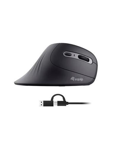 MOUSE EQUIP VERTICAL ERGO USB / USB-C 1200DPI...