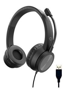 AURICULAR + MIC CONCEPTRONIC POLONA USB ANC BLACK