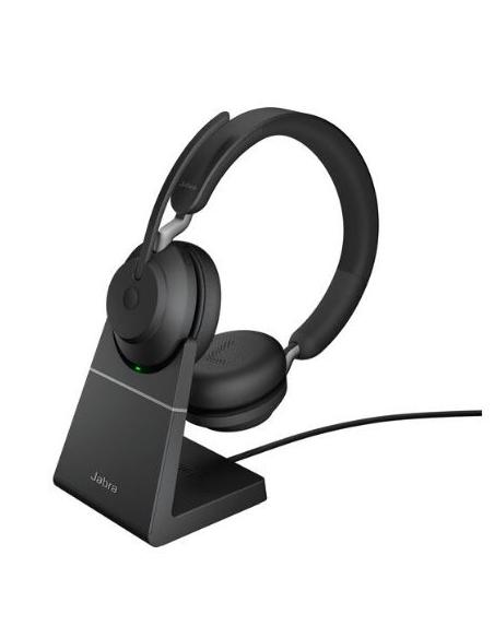 AURICULAR + MIC JABRA EVOLVE 2 65 WIRELESS BLUETOOTH BLACK USB + BASE