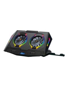 BASE REFRIGERADORA CONCEPTRONIC 17 2 VENTILADORES RGB BLACK 2