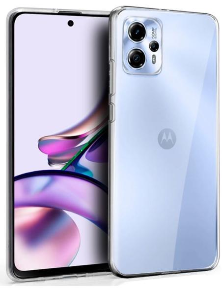 FUNDA MOVIL BACK COVER COOL SILICONA TRANSPARENTE MOTOROLA MOTO G13 / G23