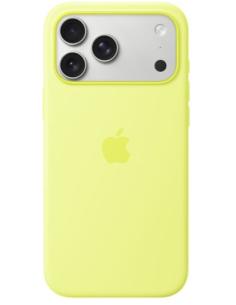 FUNDA IPHONE 17 PRO MAX APPLE SILICONA MAGSAFE NEON YELLOW