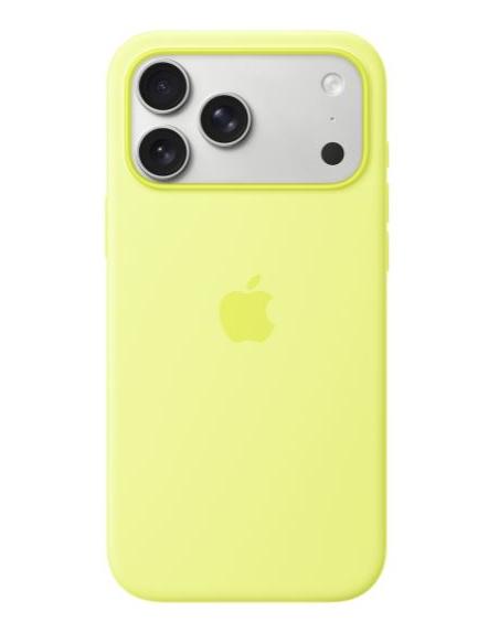 FUNDA IPHONE 17 PRO MAX APPLE SILICONA MAGSAFE NEON YELLOW