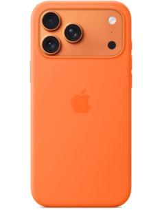 FUNDA IPHONE 17 PRO MAX APPLE SILICONA MAGSAFE ORANGE
