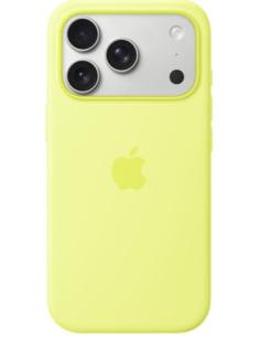 FUNDA IPHONE 17 PRO APPLE SILICONA MAGSAFE NEON YELLOW