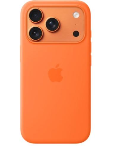 FUNDA IPHONE 17 PRO APPLE SILICONA MAGSAFE ORANGE