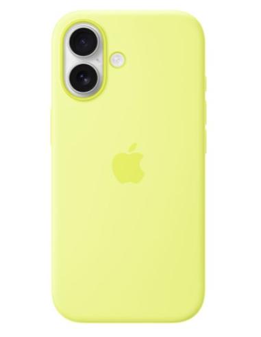 FUNDA IPHONE 17 APPLE SILICONA MAGSAFE NEON YELLOW