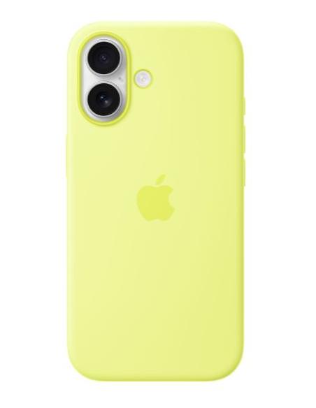 FUNDA IPHONE 17 APPLE SILICONA MAGSAFE NEON YELLOW