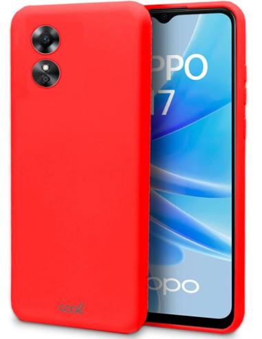 FUNDA MOVIL BACK COVER COOL SILICONA RED OPPO A17