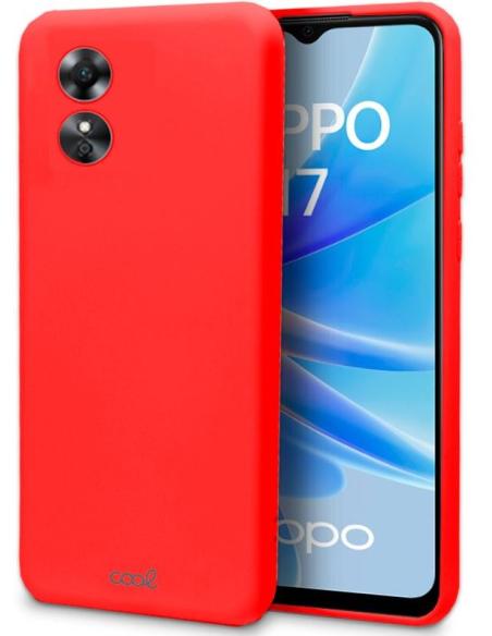 FUNDA MOVIL BACK COVER COOL SILICONA RED OPPO A17