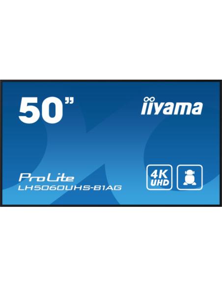 MONITOR IIYAMA 50 4K QH55B 3840X2160 CARTELERIA DIGITAL