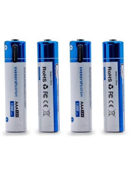 PILA RECARGABLE ENERGY CHARGE PRO C USB-C TIPO AAA 865MAH PACK 4