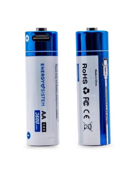 PILA RECARGABLE ENERGY CHARGE PRO C USB-C TIPO AA 2400MAH PACK 4