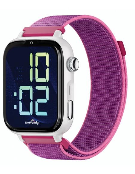 SMARTWATCH SAVE FAMILY 4G GPS SAVEWATCH+ 2 WHITE + CORREA LOOP RASPBERRY
